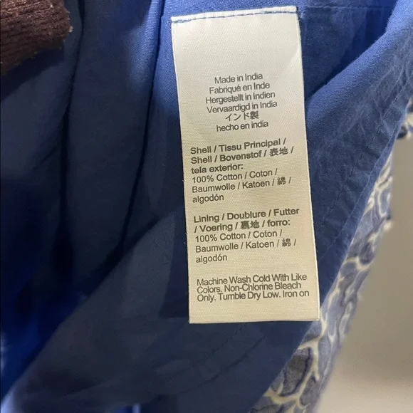 J CREW WOMENS BLUE FLORAL MIDI TIERED DRESS SLEEVELESS 4 COTTON - Picture 7 of 8